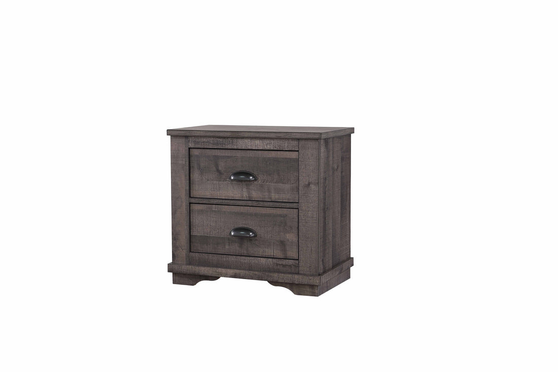 Coralee Nightstand Dark Brown Dark Brown Wood