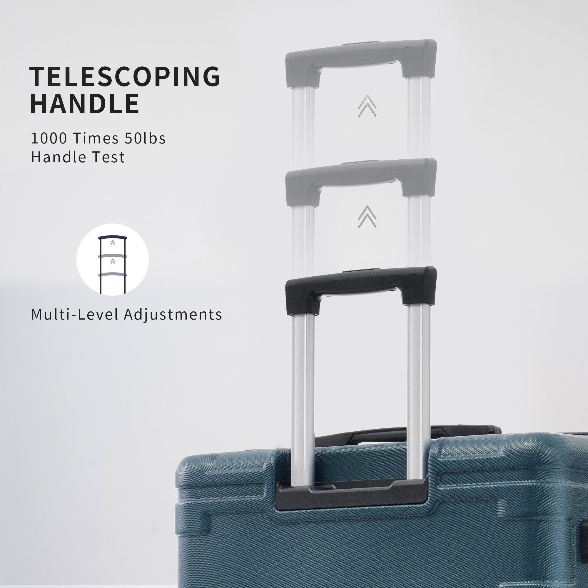 Hardshell Luggage Sets 3 Pcs Spinner Suitcase with TSA magenta green-abs