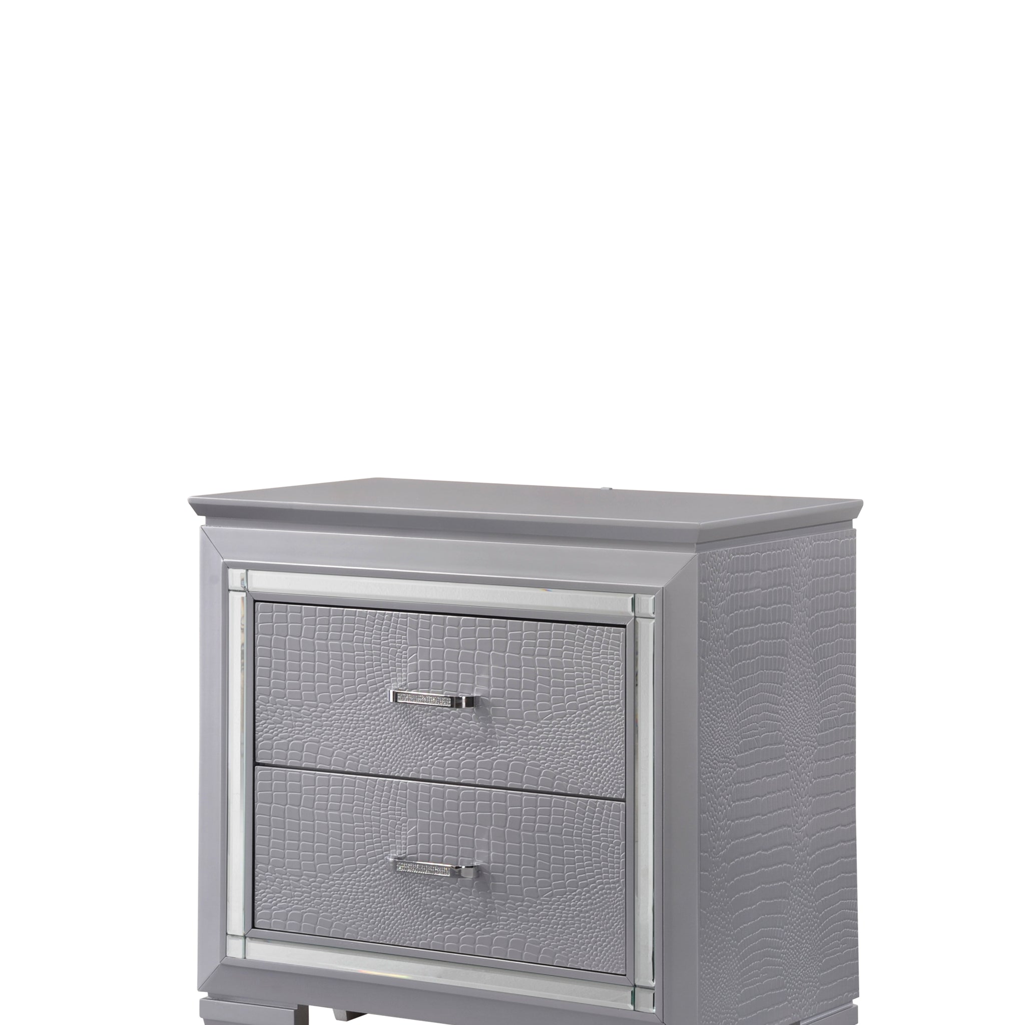 Lillian Nightstand Gray Gray Wood