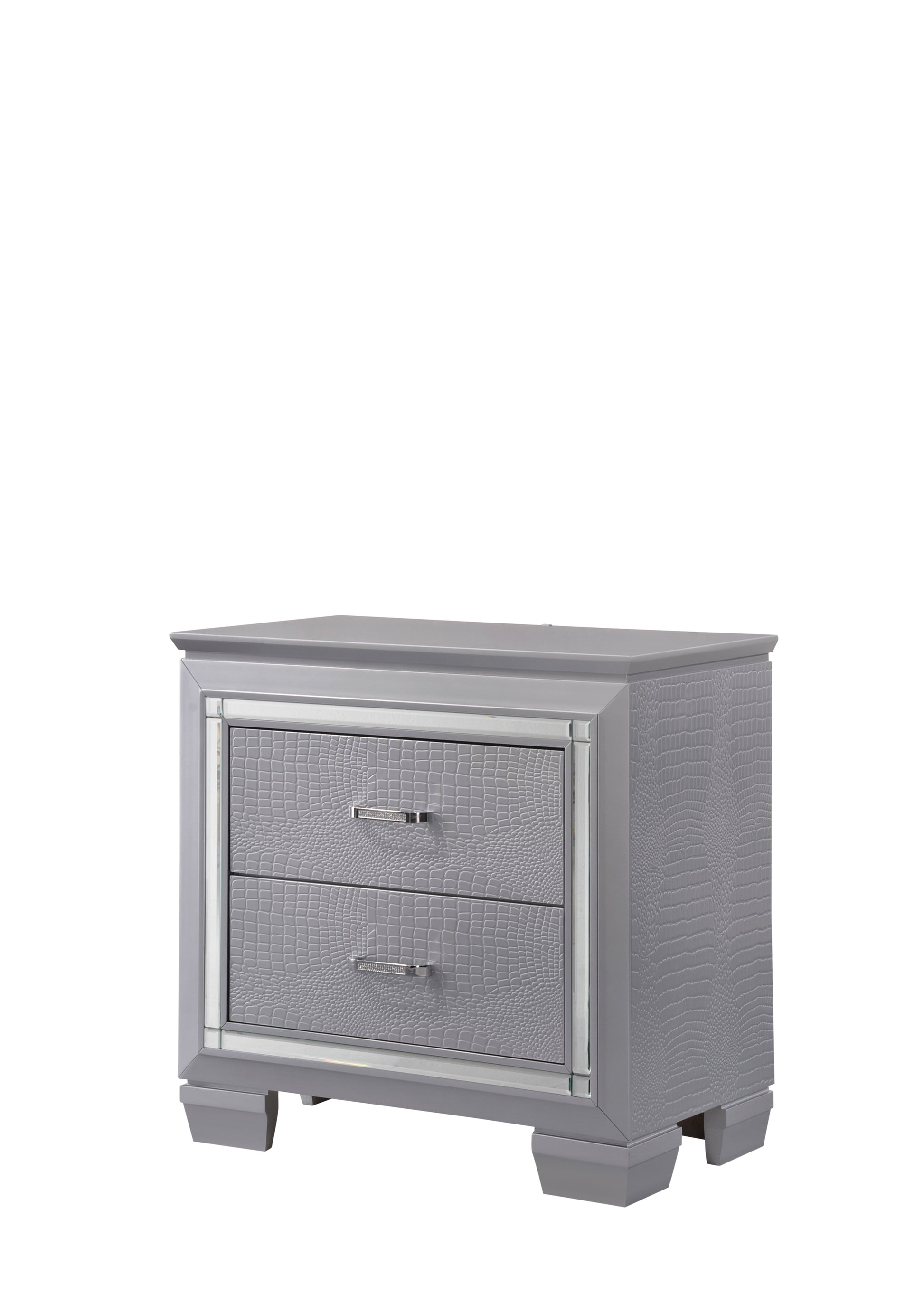 Lillian Nightstand Gray Gray Wood