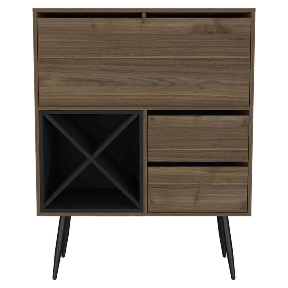 Bar Octupos, Living Room, Mahogany Black