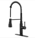 Touch Kitchen Faucet With Pull Down Sprayer Matte Black Stainless Steel