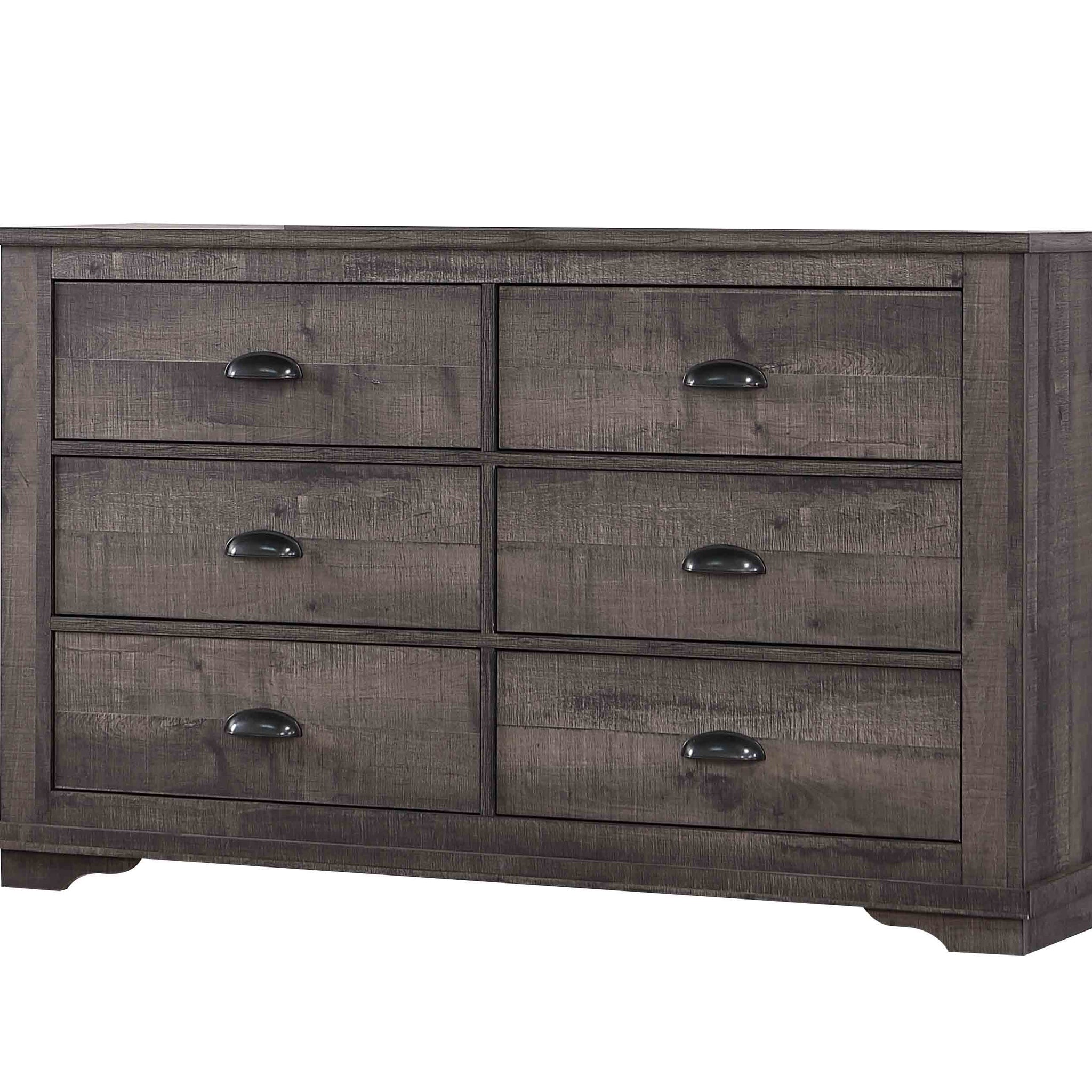 Coralee Dresser Dark Brown Dark Brown Wood Coralee Dresser Dark Brown Dark Brown Wood