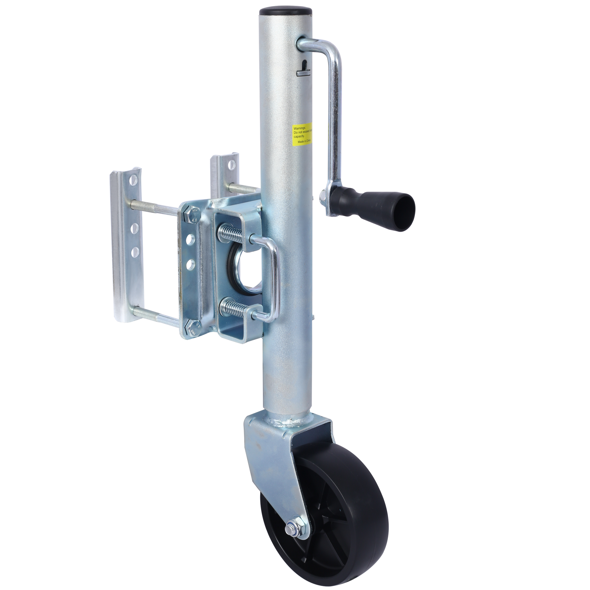 Trailer Jack, Boat Trailer Jack 32.8 In, Bolt On Trailer Tongue Jack Weight Capacity 1000 Lb, With Pp Wheels And Handle For Lifting Rv Trailer, Horse Trailer, Utility Trailer, Yacht Trailer Silver Steel