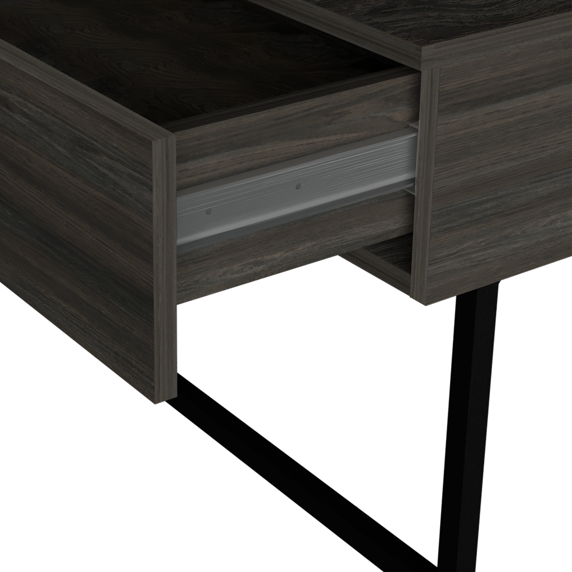 Toronto Lift Top Coffee Table, One Drawer, Two Legs, Carbon Espresso Onyx Multicolor Particle Board Particle Board