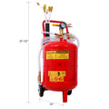 Oil Extractor, Portable Air Pneumatic Waste Oil Garage Extractor Drain Draine Tank Professional Fluid Evacuator, Portable, Integrated Level Gauge, Use With Oil, Transmission Fluid And Anti F Red