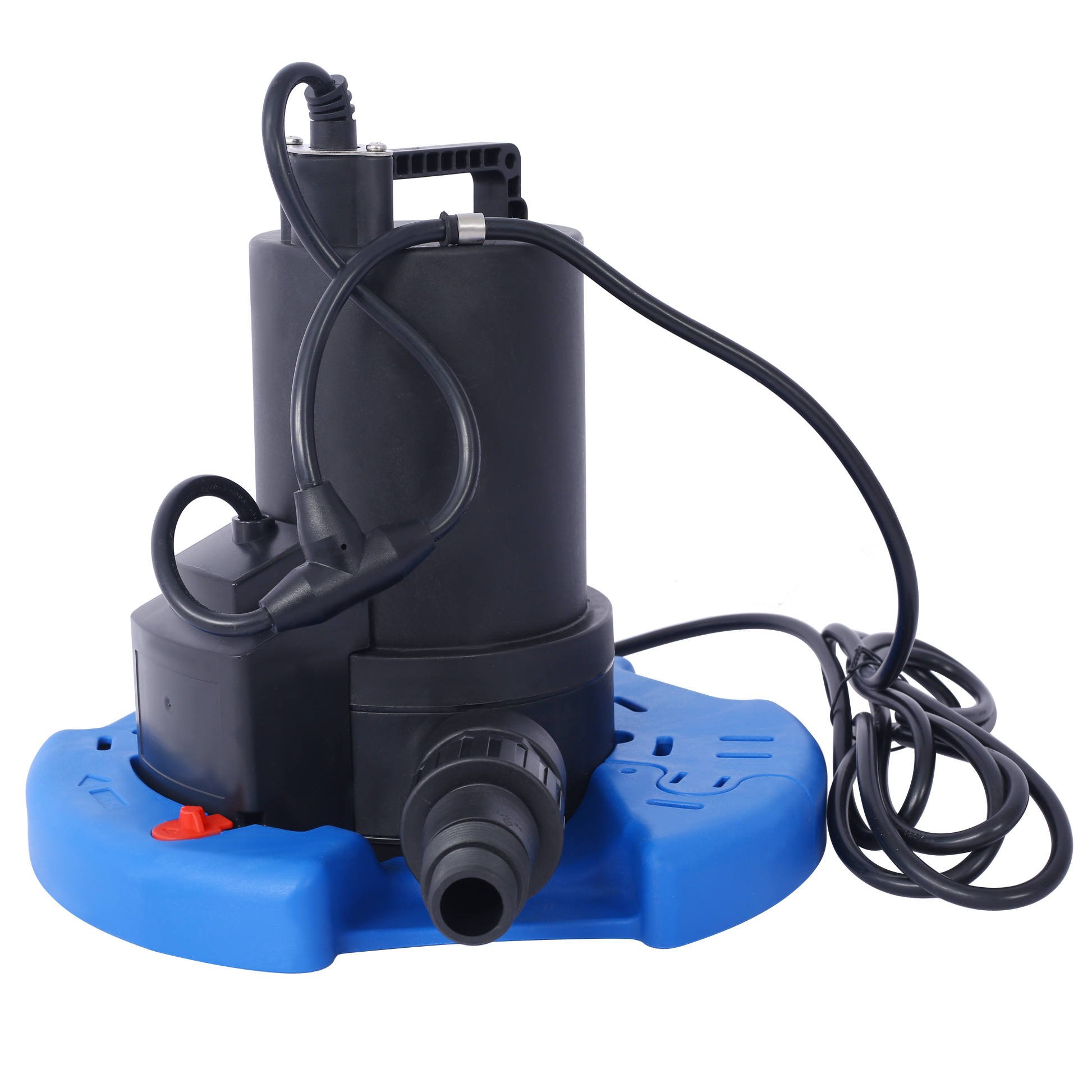 1 4 Hp Automatic Swimming Pool Cover Pump 120 V Submersible With 3 4 Check Valve Adapter1850 Gph Water Removal For Pool, Hot Tubs, Rooftops, Water Beds And More Black Blue Abs