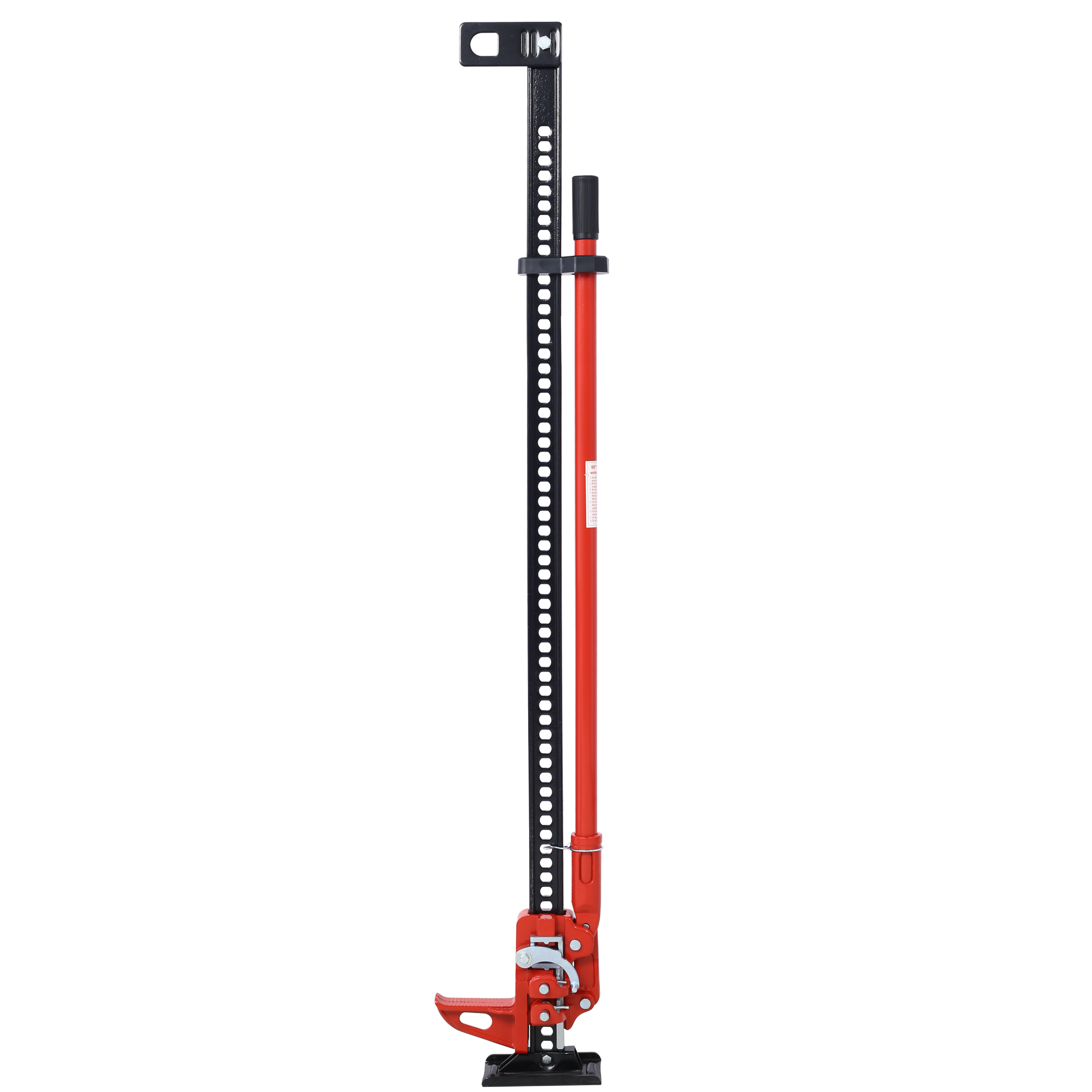 High Lift Farm Jack,60" Utility Farm Jack, 7000 Lbs Capacity Ratcheting Off Road Utility Jack, Heavy Duty Farm Jack For Tractor, Truck, Suv, Bumper Lift, Red Red Steel