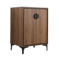 24'' Bathroom Vanity With Top Sink, Modern Bathroom Storage Cabinet With 2 Soft Closing Doors, Single Sink Bathroom Vanity Brown Bathroom American Design Ceramic Engineered Wood