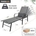 Outdoor Patio Swimming Pool Lounge Gray Color With Pillow Yes Gray Weather Resistant Frame Garden & Outdoor Foam Steel