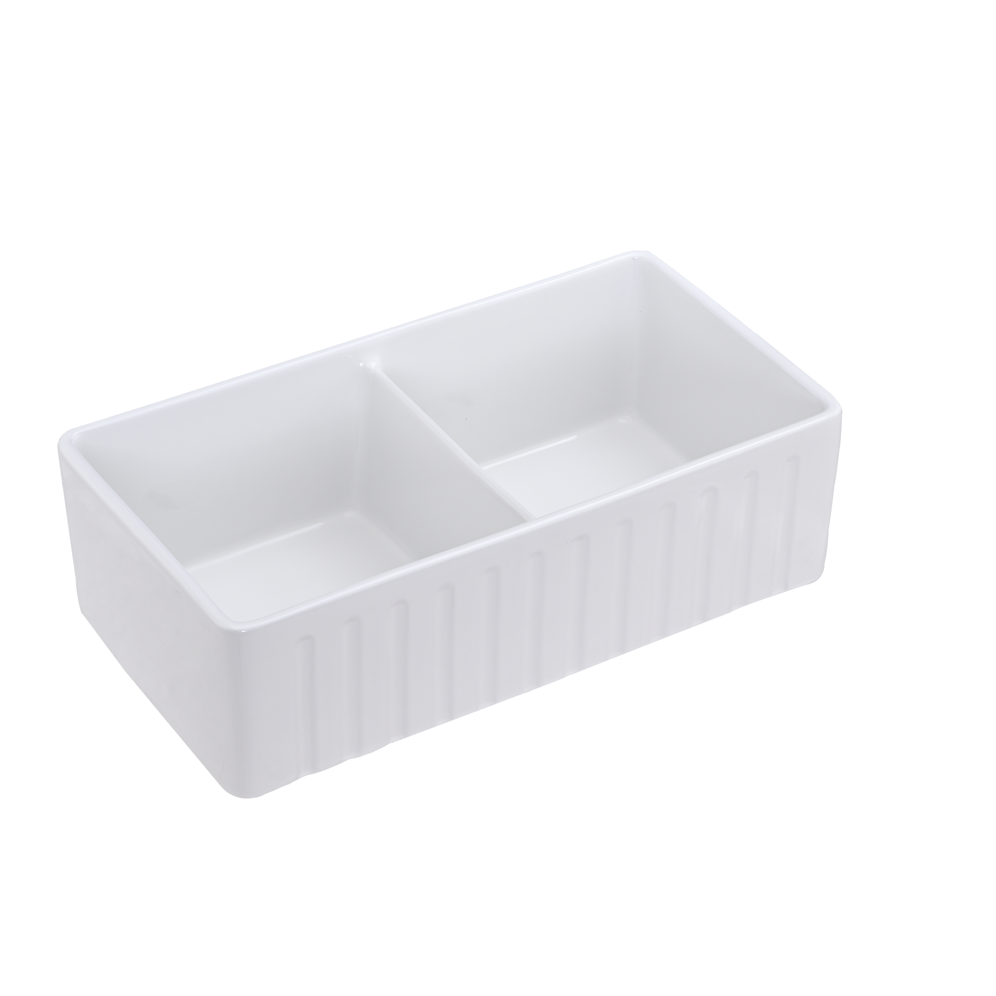 Double Blow White Farmhouse Sink Deep Apron Sink Undermount Farmhouse Kitchen Sink Single Farm Sink White Fireclay