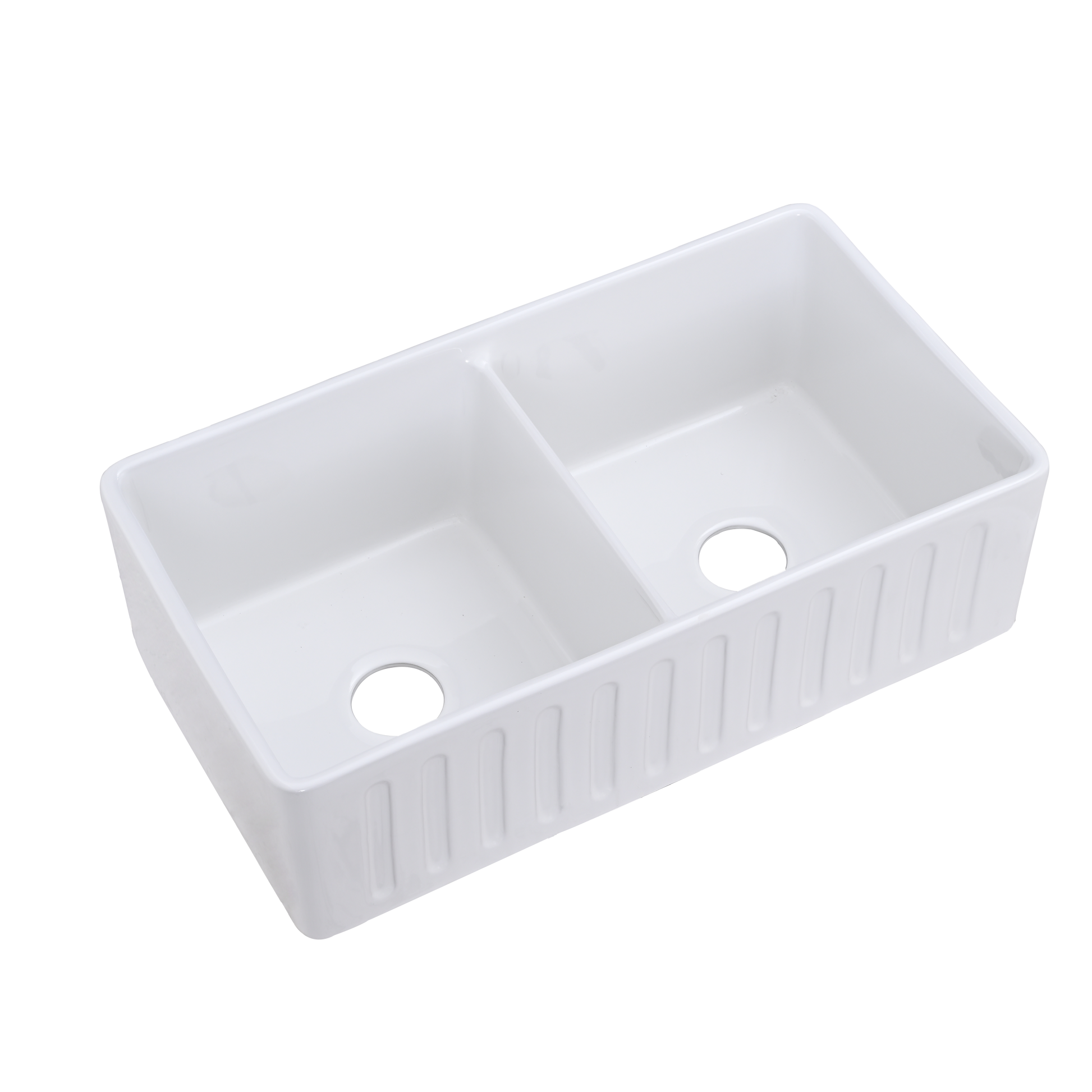 Double Blow White Farmhouse Sink Deep Apron Sink Undermount Farmhouse Kitchen Sink Single Farm Sink White Fireclay