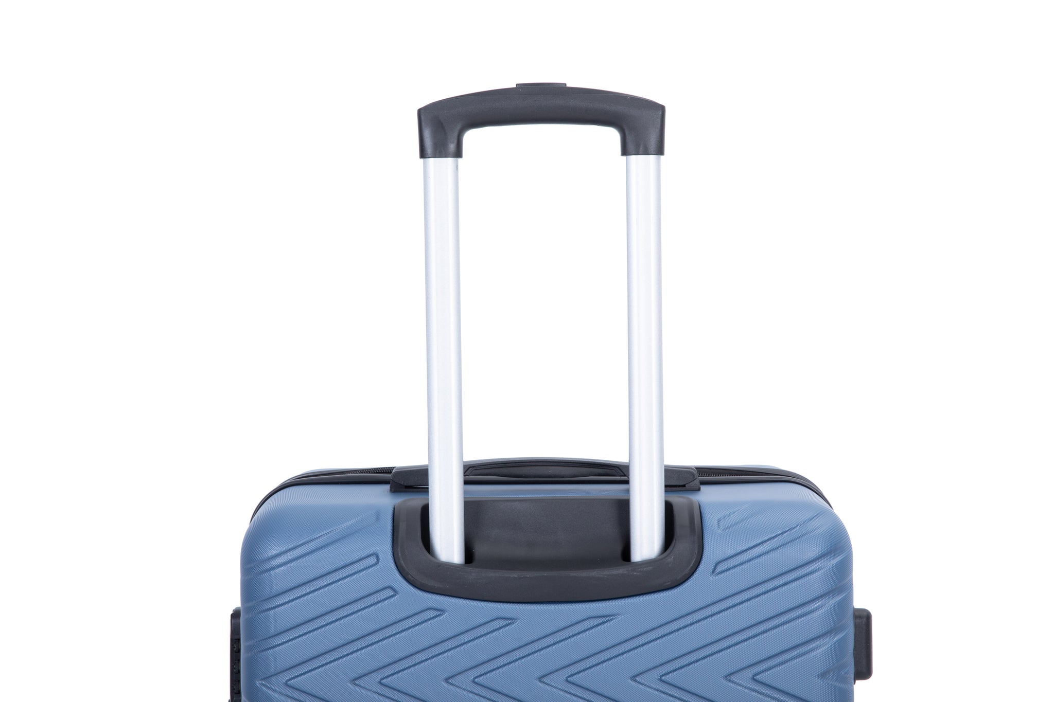 luggage 4 piece ABS lightweight suitcase with rotating blue-abs