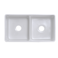 Double Blow White Farmhouse Sink Deep Apron Sink Undermount Farmhouse Kitchen Sink Single Farm Sink White Fireclay