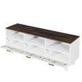 Tv Stand,Tv Cabinet,American Country Style Tv Lockers,The Toughened Glass Door Panel,Metal Handles,Birch Legs,Turn Down The Drawer,Can Be Placed In Lounge Room,Living Room Or Bedroom,Color:White Gray White Gray Primary Living Space 60 69 Inches 60 69