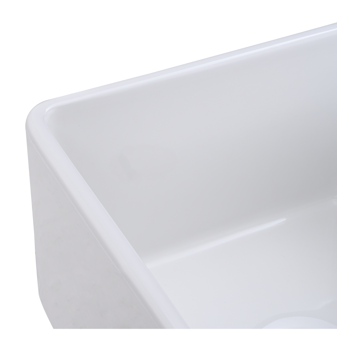 Double Blow White Farmhouse Sink Deep Apron Sink Undermount Farmhouse Kitchen Sink Single Farm Sink White Fireclay