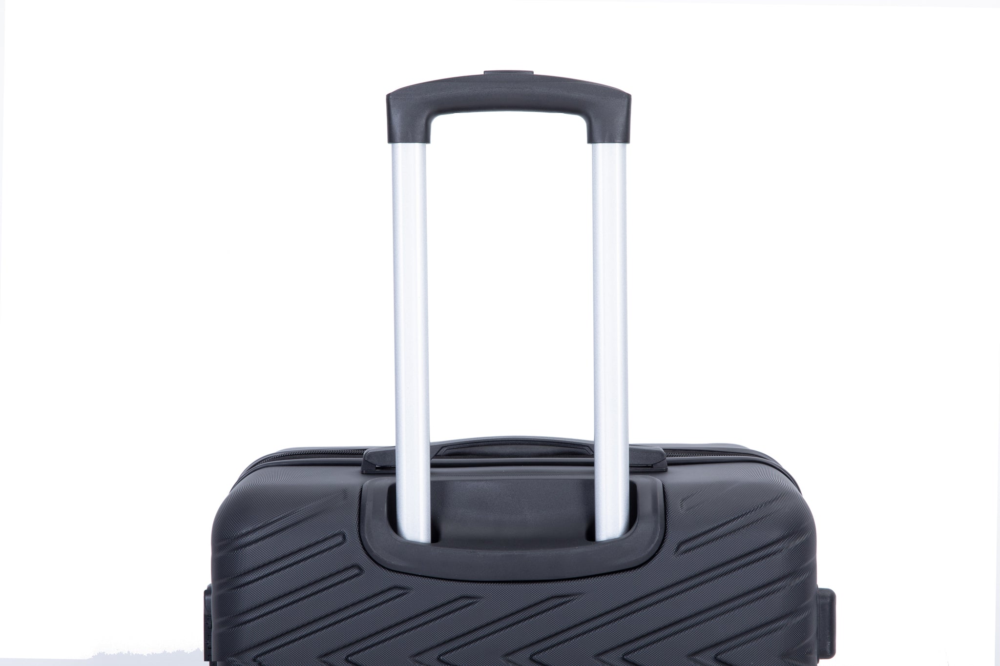 luggage 4 piece ABS lightweight suitcase with rotating black-abs