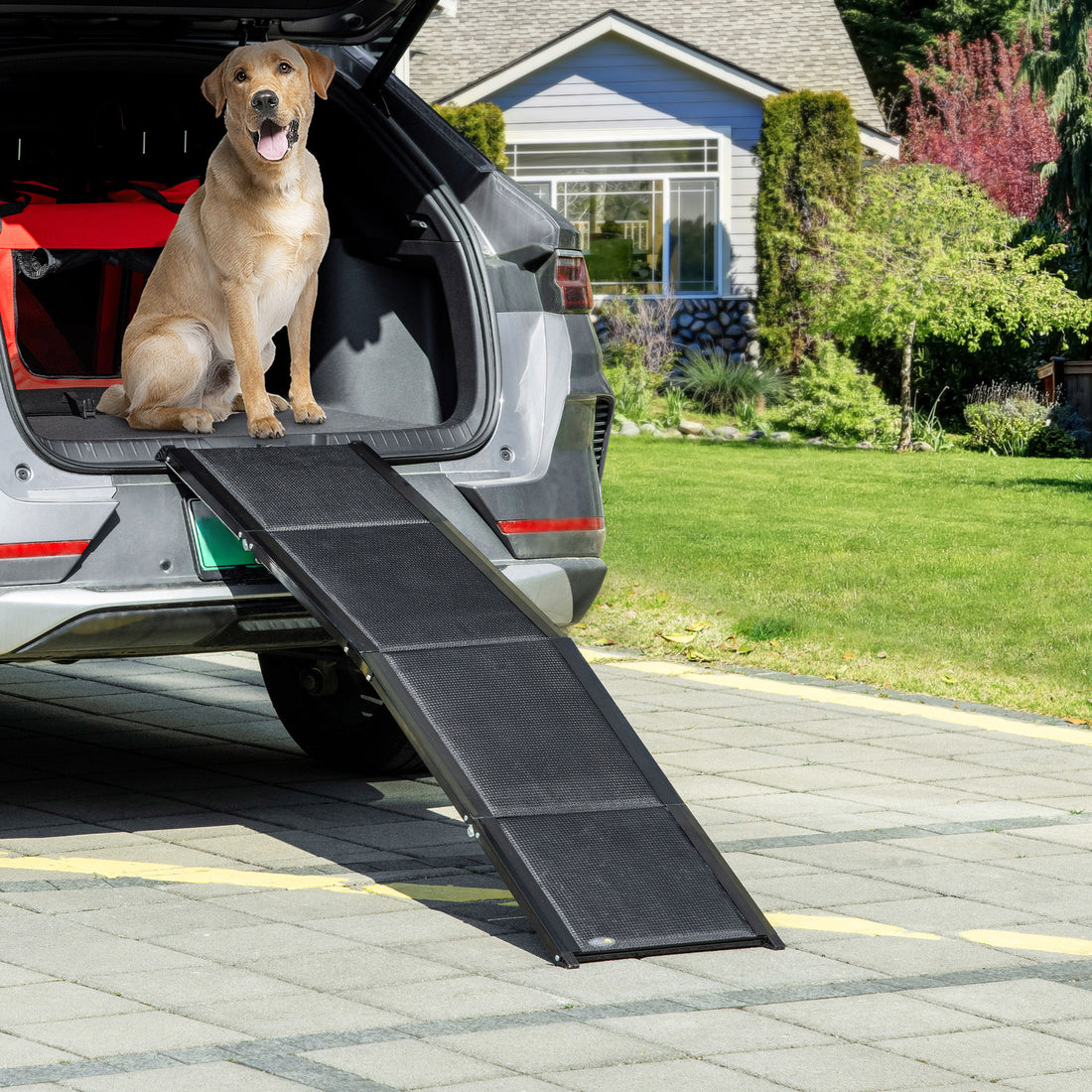 PawHut Folding Dog Ramp for Cars, Trucks, SUVs,