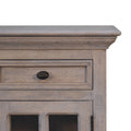 Glazed Stone Bedside Stone White Solid Wood