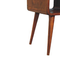 Mini Chestnut Curve Lower Bedside Chestnut Solid Wood