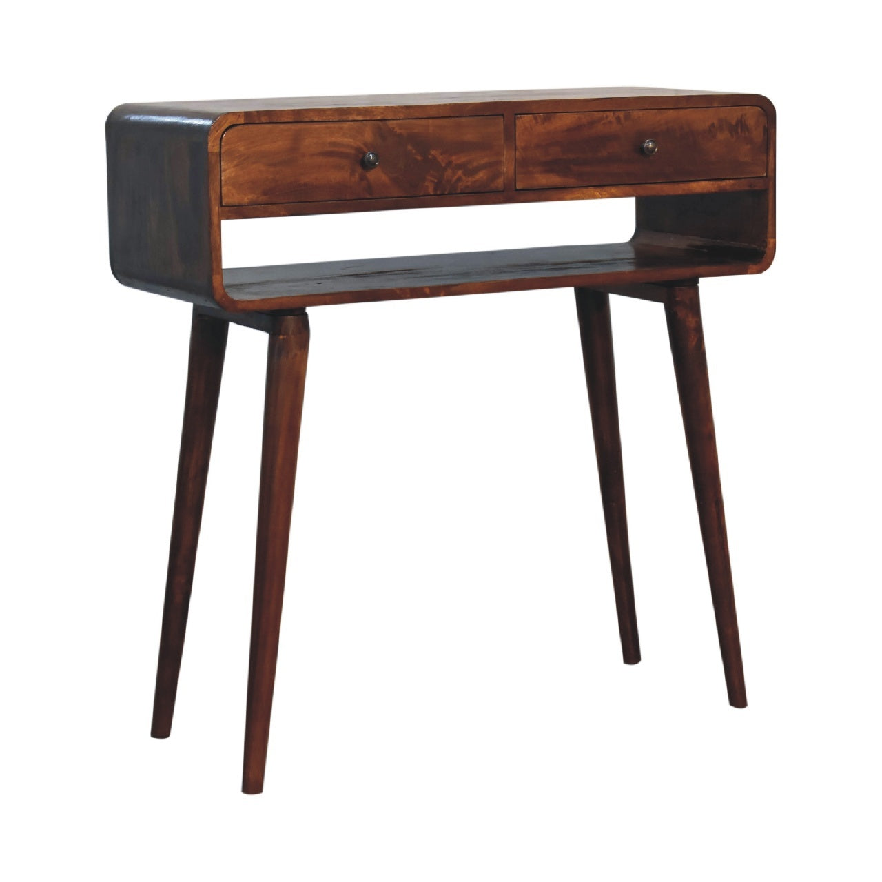 Sonata Chestnut Console Table Chestnut Solid Wood