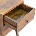 Mini 2 Drawer Chestnut Bedside Chestnut Solid Wood