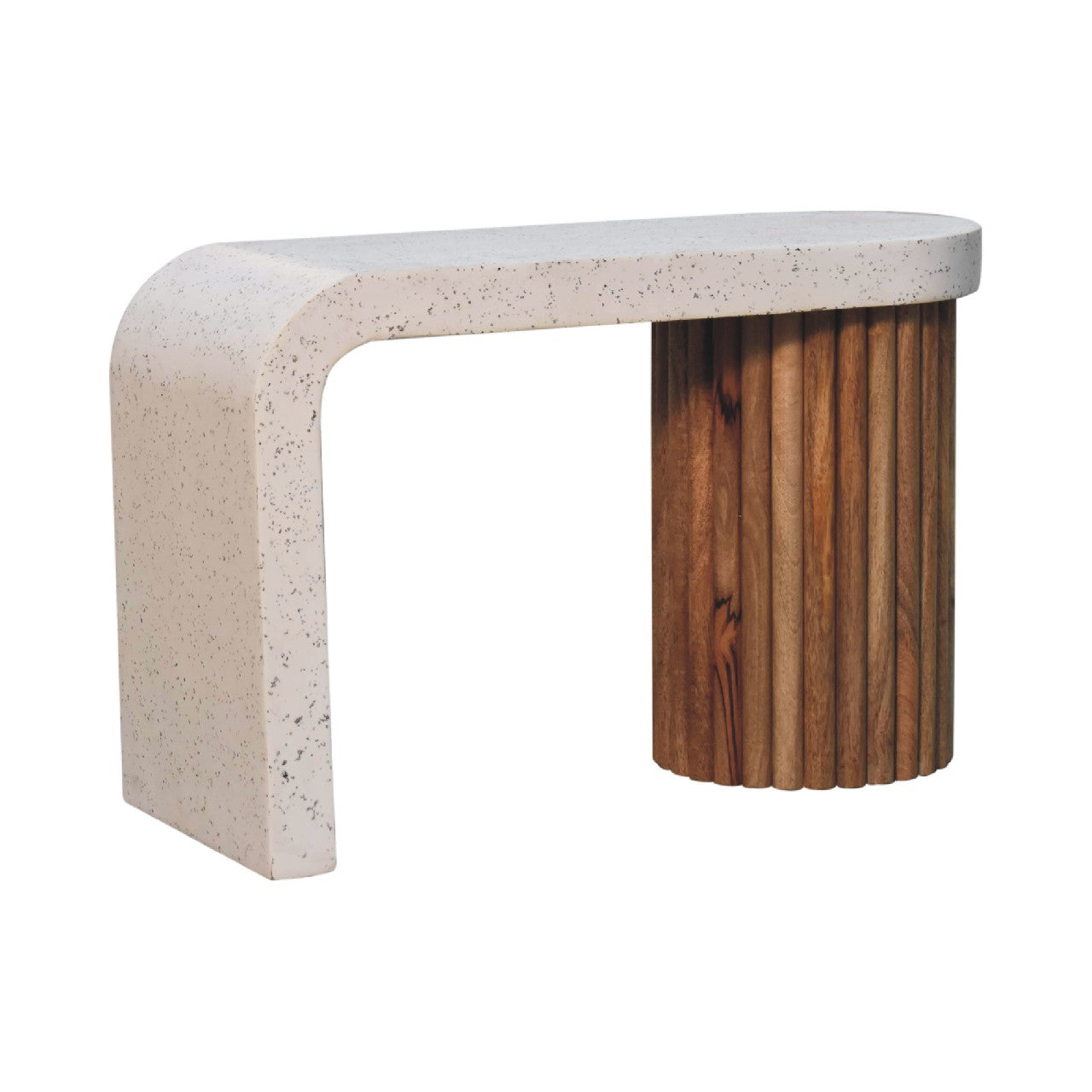Serenity Coffee Table White Oak Terrazzo
