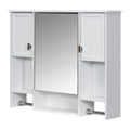 35'' x 28'' Modern Wall Mounted Bathroom Storage white-2-5+-mirror included-bathroom-wall