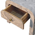 Nouveau Bedside Marble Solid Wood