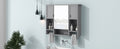 35'' x 28'' Modern Wall Mounted Bathroom Storage grey-2-5+-mirror included-bathroom-wall