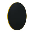 Gold 36 In Decoration Metal Round Mirror Golden Classic Glass Iron