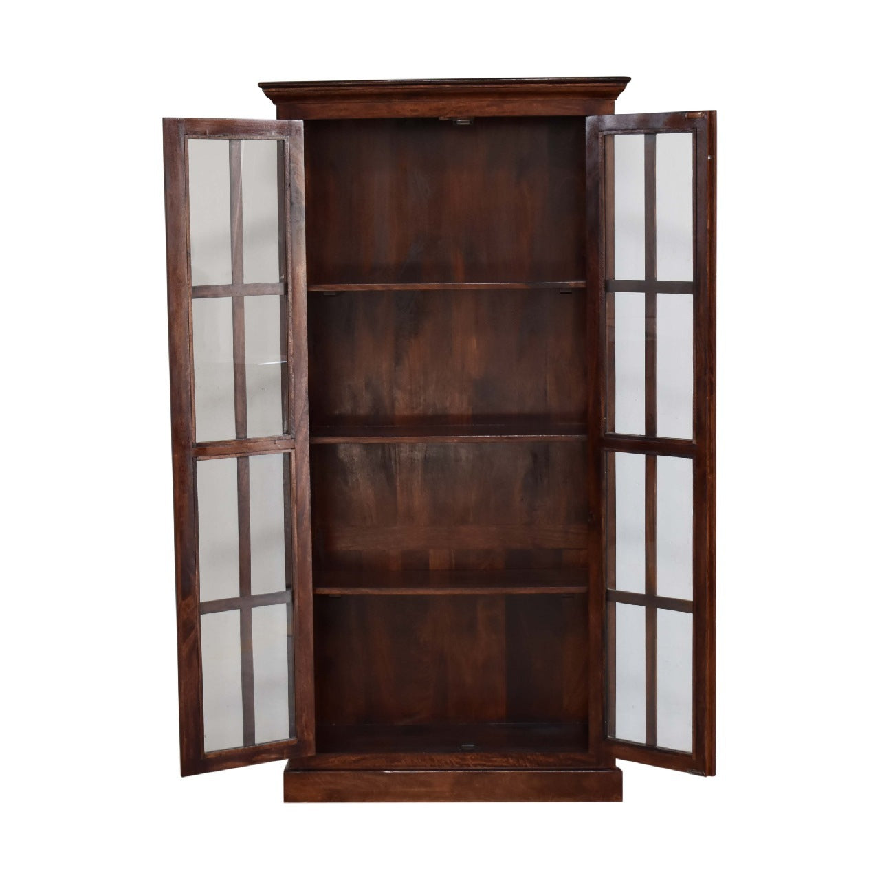 Tall Cherry Glazed Cabinet - Cherry Solid Wood