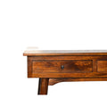 Chestnut Hallway 2 Drawer Console Table Chestnut Solid Wood