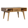 Curved Oak Ish Coffee Table Oak Solid Wood