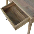 Hallway 2 Drawer Console Table Oak Solid Wood