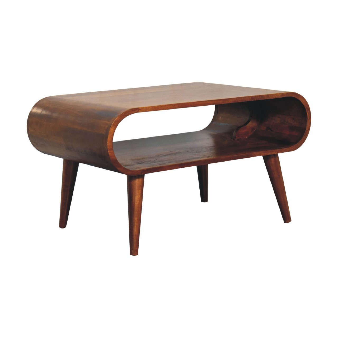 Open Chestnut Coffee Table Chestnut Solid Wood