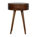 Nordic Chestnut Circular Bedside Chestnut Solid Wood