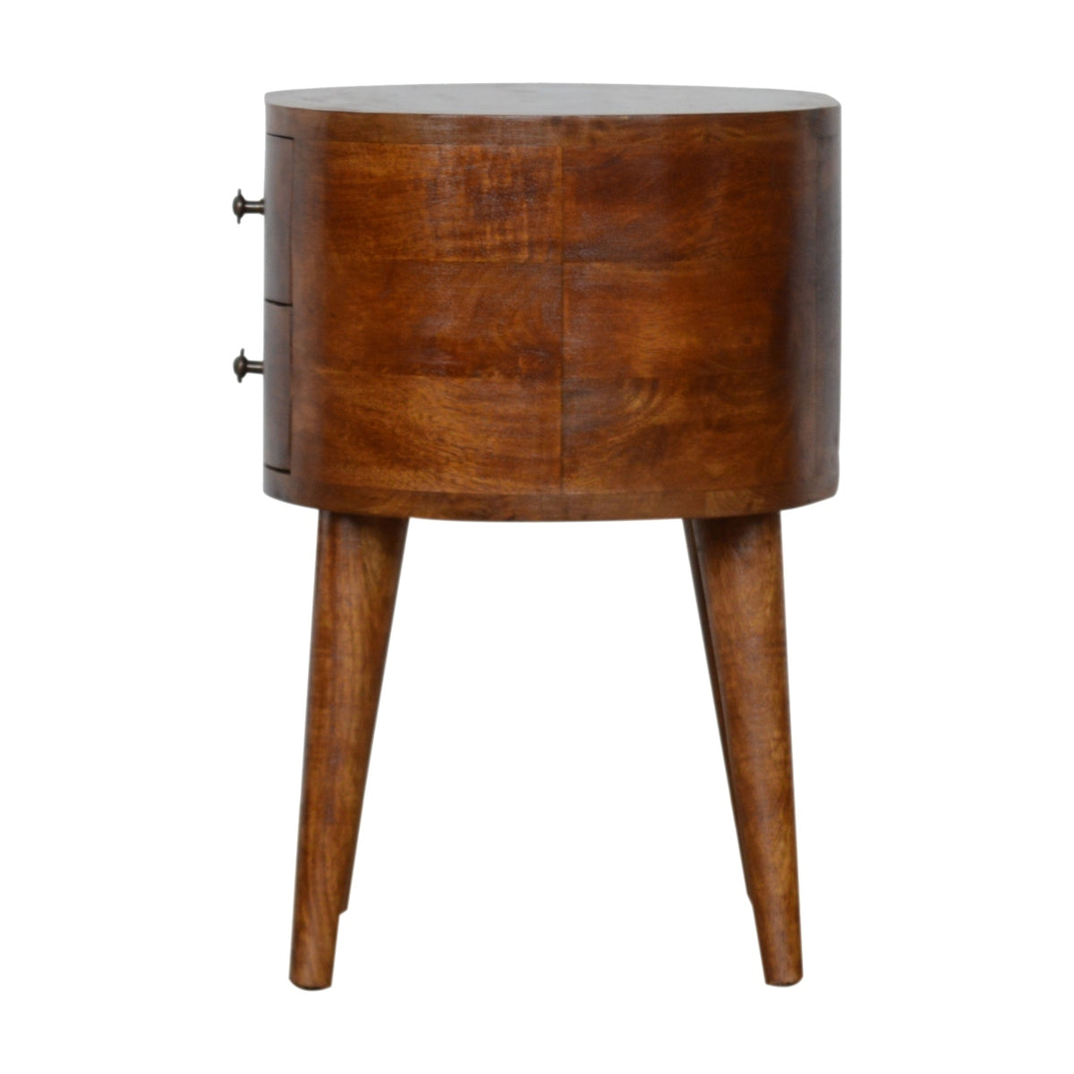 Chestnut Rounded Bedside Table Chestnut Rounded Bedside Table Chestnut Solid Wood