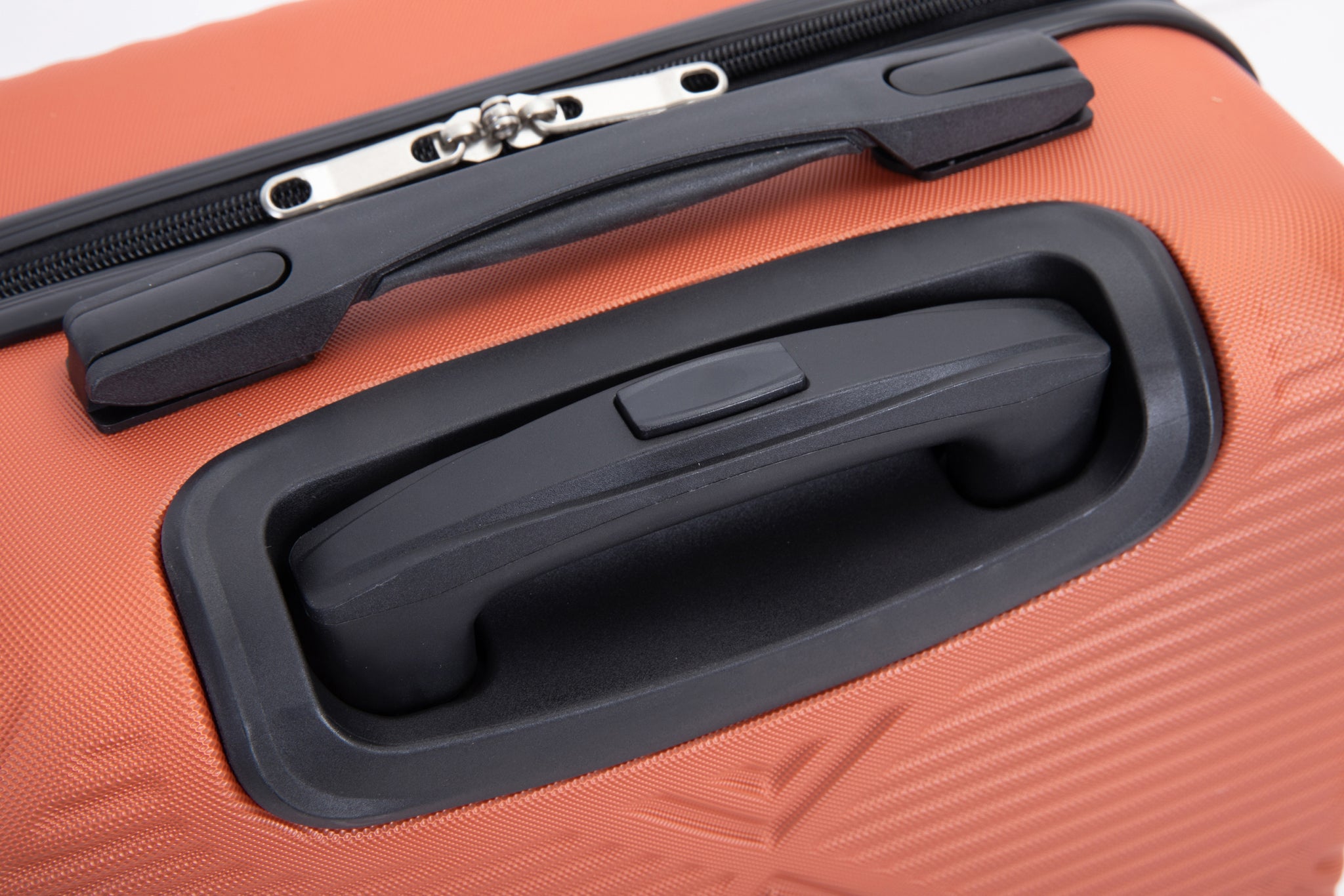 2Piece Luggage Sets ABS Lightweight Suitcase , Spinner orange+dark orange-abs