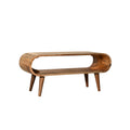 Amaya Nordic Style Oak Ish Coffee Table Oak Solid Wood