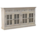 Stone Acid Wash Glazed Sideboard - Stone Gray