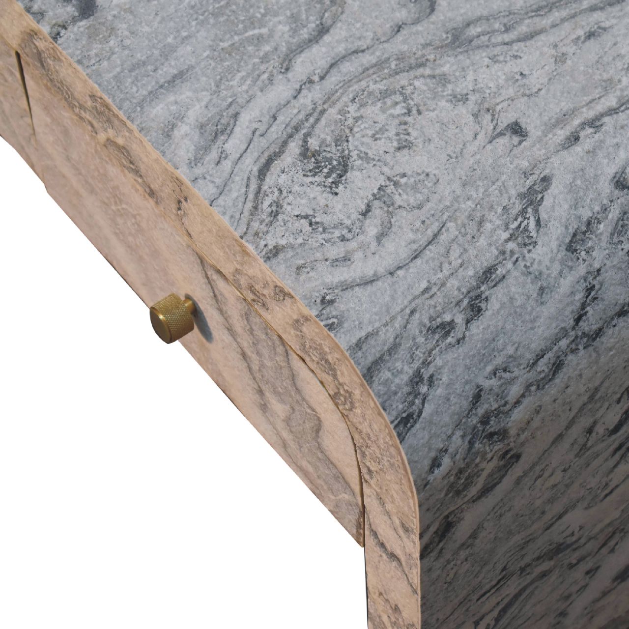 Nouveau Coffee Table Marble Solid Wood