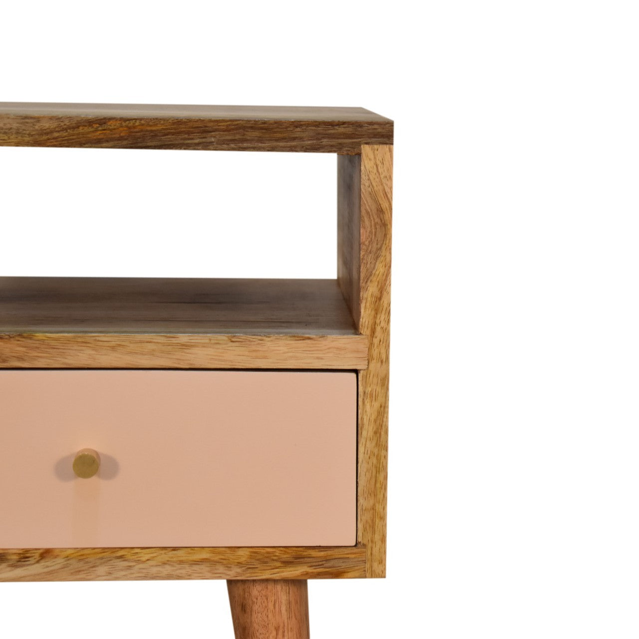 Mini Blush Hand Painted Bedside Blush Solid Wood