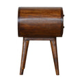 Chestnut Circular Bedside Chestnut Solid Wood