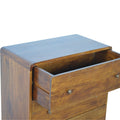 Curved Chestnut Chest Chestnut Solid Wood