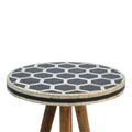 Solid Wood Bone Inlay Tripod Stool Beige White Light Brown Primary Living Space Contemporary Mango Bone,Solid Wood