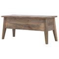 Solid Wood Lid Up Storage Bench Oak Solid Wood