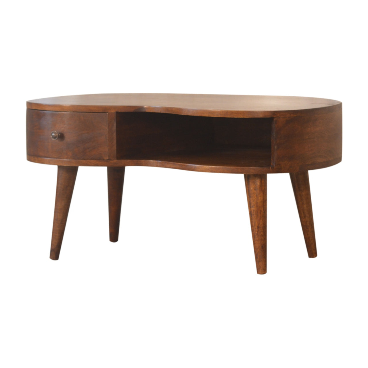 Chestnut Wave Coffee Table Chestnut Solid Wood