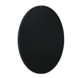 Black 36 In Decoration Metal Round Mirror Black Classic Glass Iron