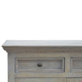 Stone Acid Wash Glazed Sideboard - Stone Gray